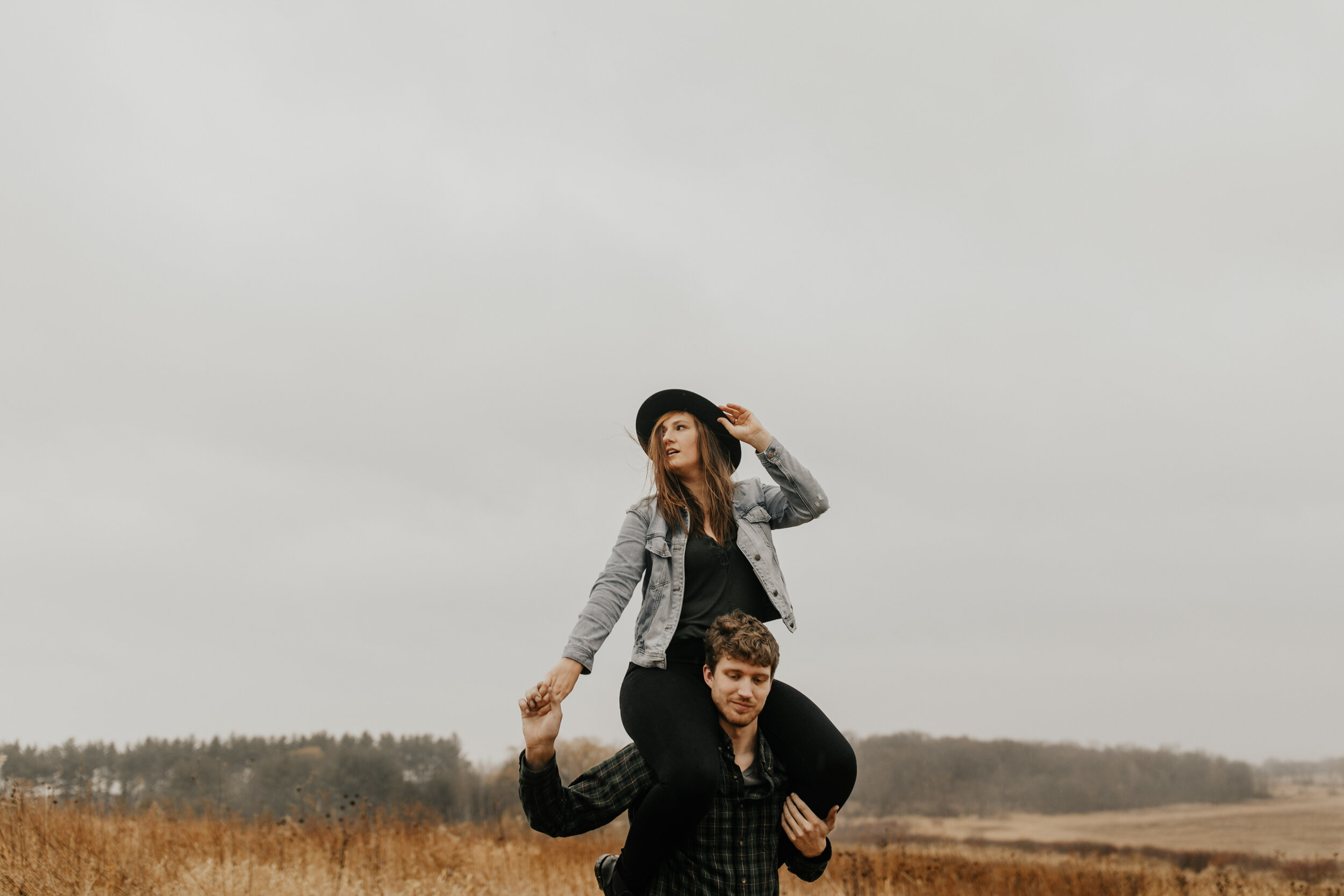 rainy, spring couples session in Madison, WI | anna + gus