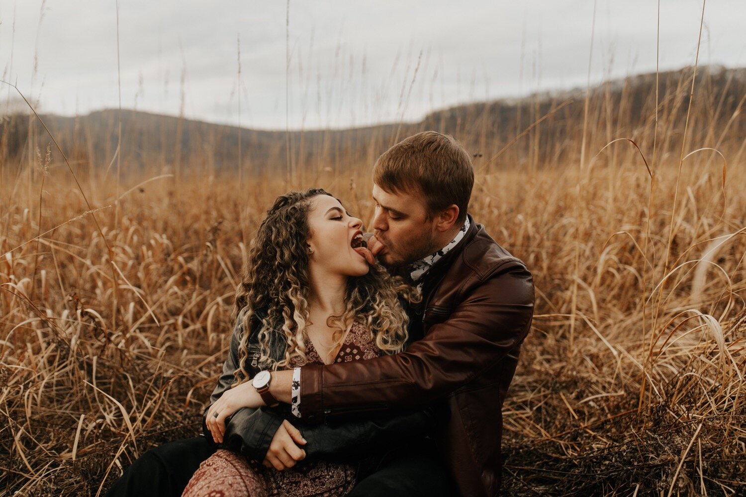 moody + rugged couples session at Devils Lake in Baraboo, WI | Dana + Tyler