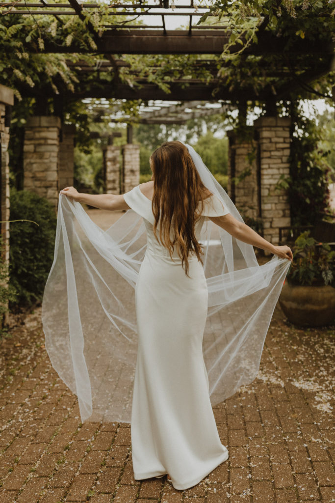 modern romantic bridal gown